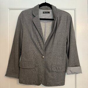Internacionale Women's Gray Knit Blazer